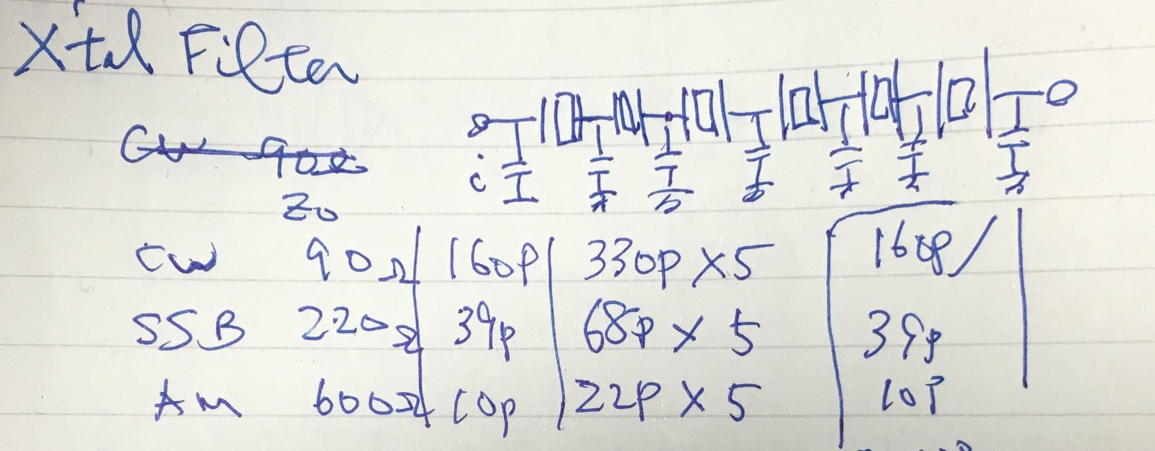 オールバンド トランシーバー12：AM用水晶フィルタ : 7L4WVU 自作