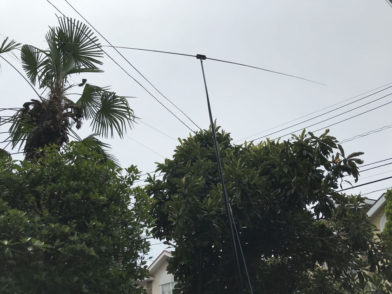 50MHz 移動用ダイポールアンテナ : 7L4WVU 自作アマチュア無線局
