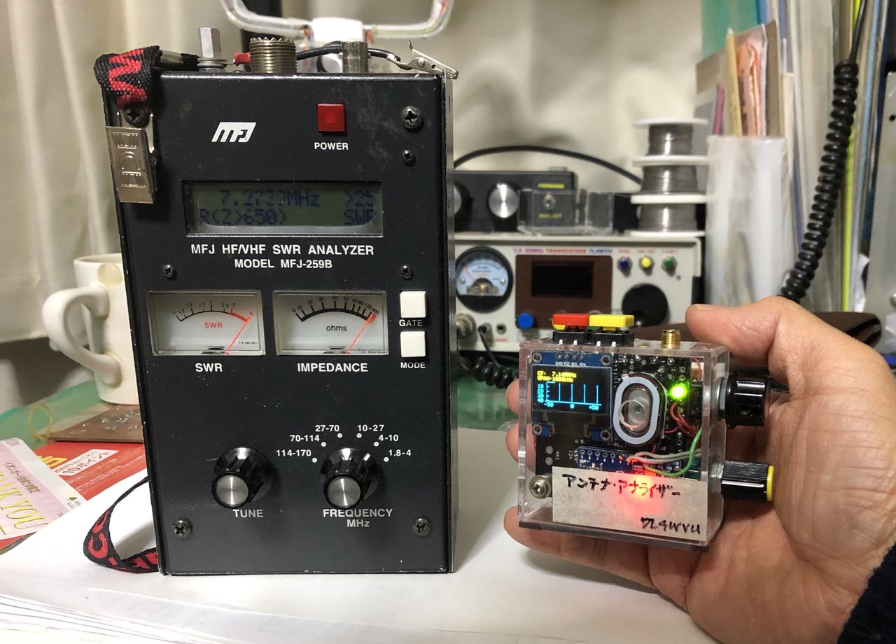 アンテナアナライザー試作のまとめ : 7L4WVU 自作アマチュア無線局
