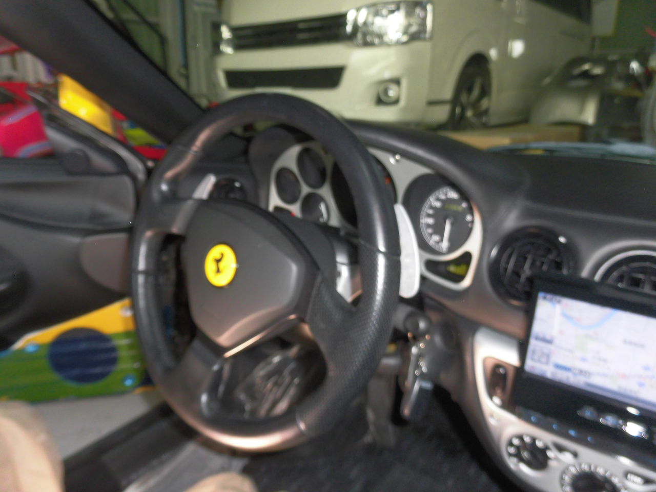 フェラーリ 360 モデナ ハンドル シフトパドル インテリア