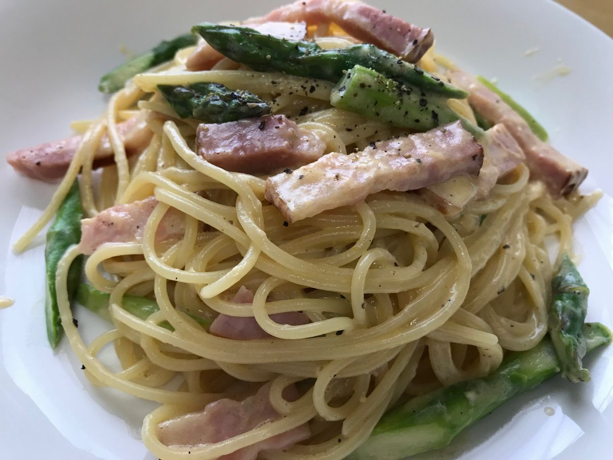 厚切りベーコンのカルボナーラ 週末の料理帖 厚切りベーコンのカルボナーラ 週末の料理帖