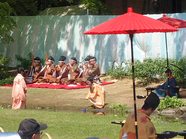 平泉 毛越寺 曲水の宴 ごくすいのえん べこしまの山歩き