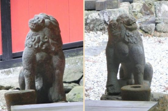 いろいろな狛犬たち ② ～ 都祁水分神社、国津神社、梅谷天神神社 : 当