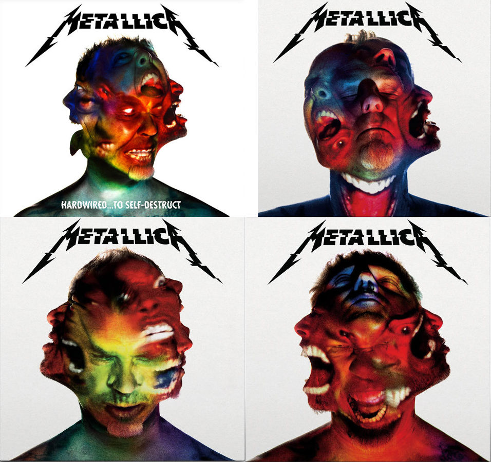 メタリカ、『HardwiredTo Self-Destruct』各仕様のジャケット メタリカ、『HardwiredTo Self-Destruct』各仕様のジャケット