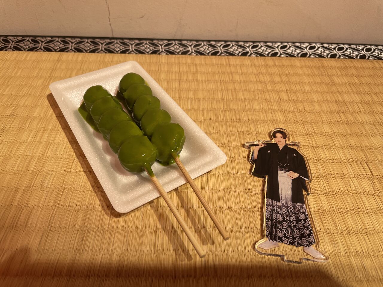 京都錦市場 錦一葉の抹茶団子 Snowmanも訪れた 京ののの子 おはようお帰り