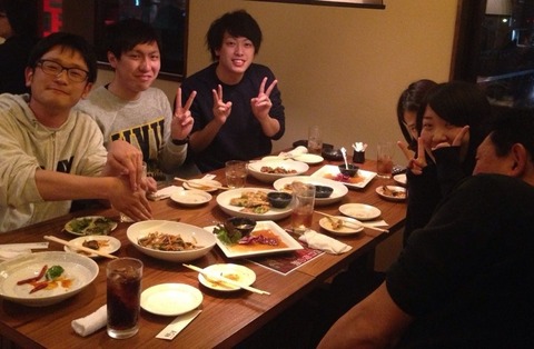 学生さんたちと