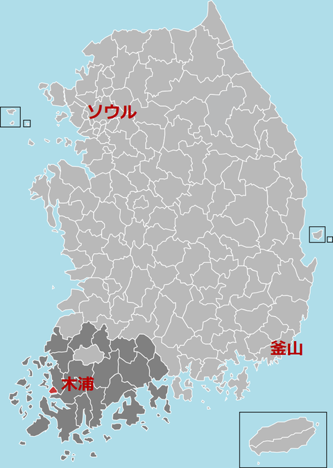목포지도
