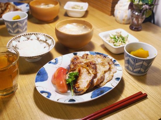 豚の塩麹味噌漬けごはん