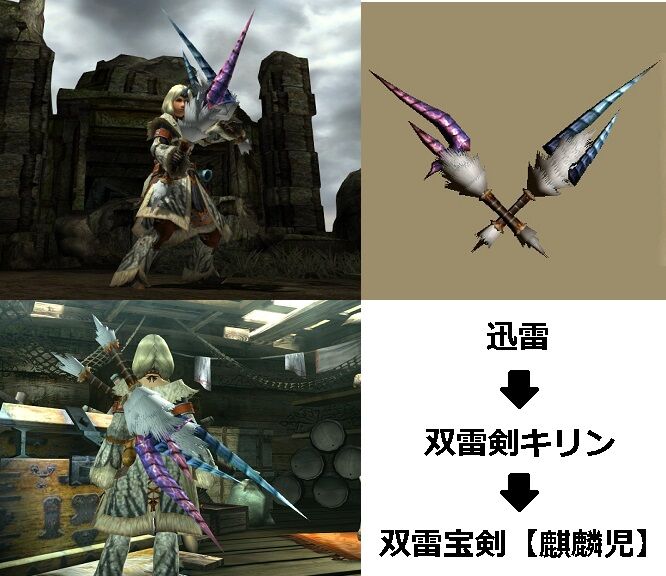 Mhxx 真 見た目カタログ 双剣 レア3 Part2 アメンボ達の気ままなモンハン生活
