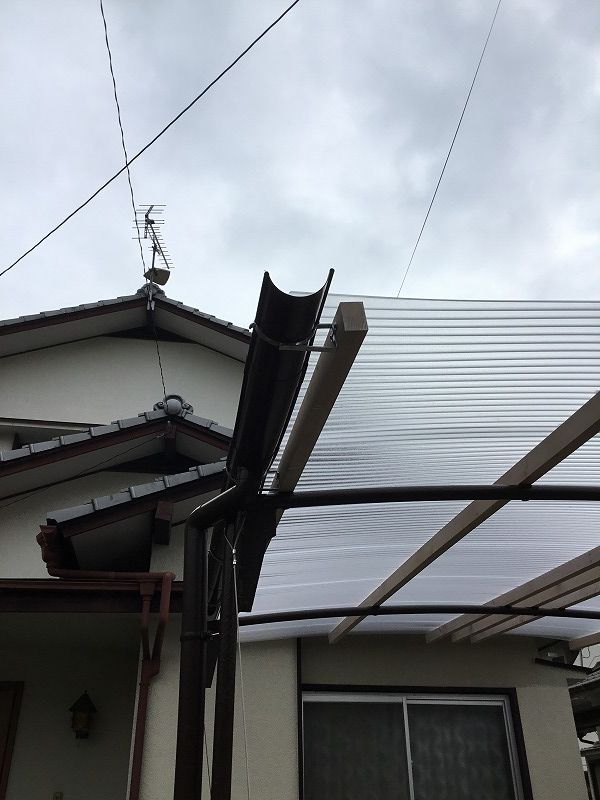 カーポート アルミ支柱 ポリカーボネート波板 ガレージ 車庫 駐輪場