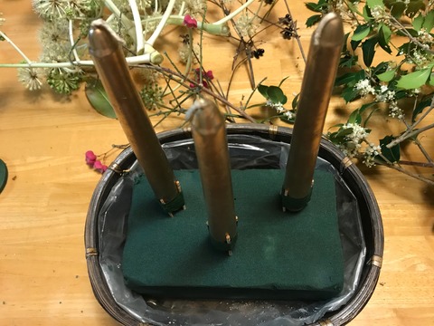 キャンドル立てる
