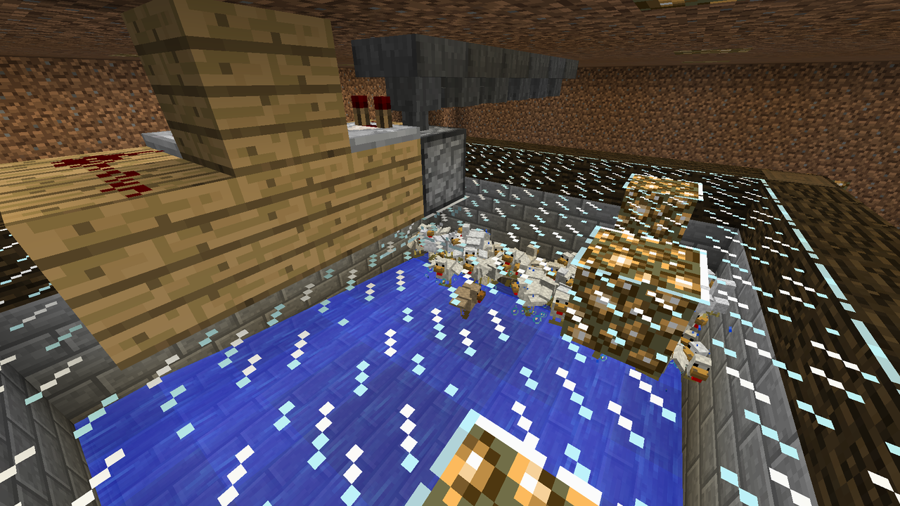 地下生鶏肉製造機 勘違いで修正 マイクラ 用の美 を掲げる国家づくり