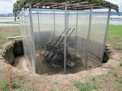 53鶉野機銃座復元機銃