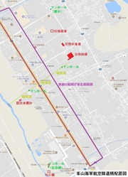 峯山海軍航空隊地図