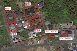 官舎群・女子工員宿舎航空写真