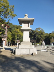 橿原神宮燈籠 紀元二千六百年記念 全国産業組合員一同1