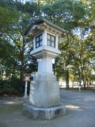 橿原神宮燈籠 紀元二千六百年記念 市長会1