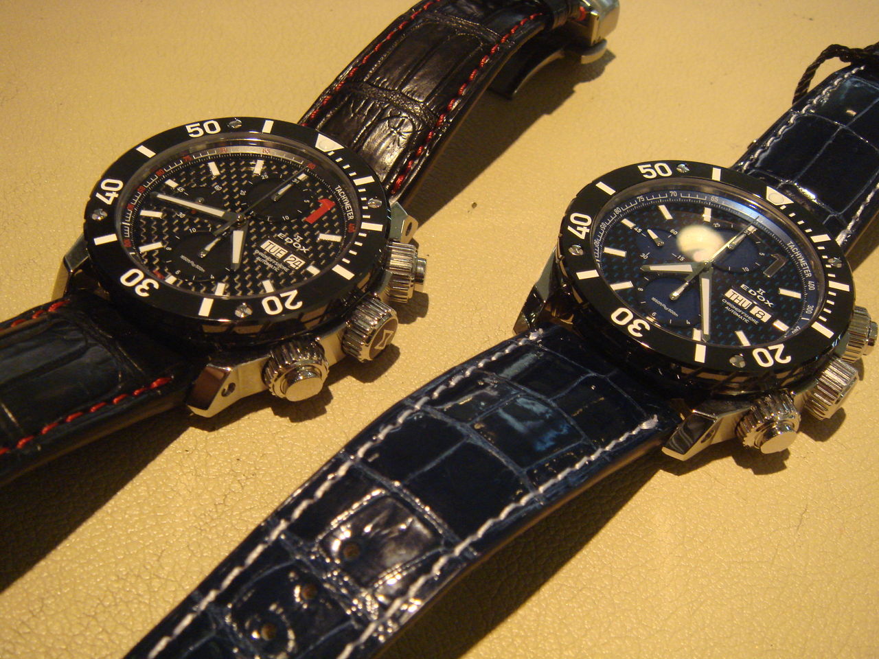 EDOX エドックス クロノオフショア1 クロコダイルストラップ