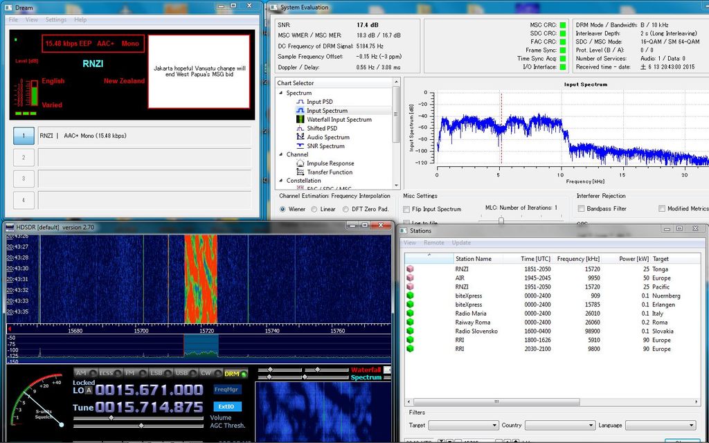 RTL-SDR DRM放送(デジタル短波放送)を体験してみましょう RTL-SDR DRM放送(デジタル短波放送)を体験してみましょう