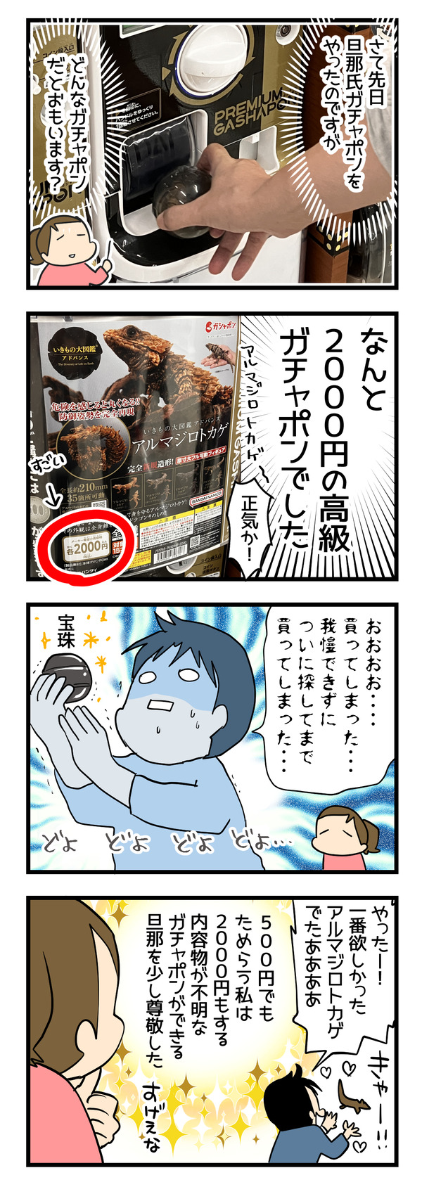 2000円のがちゃぽん
