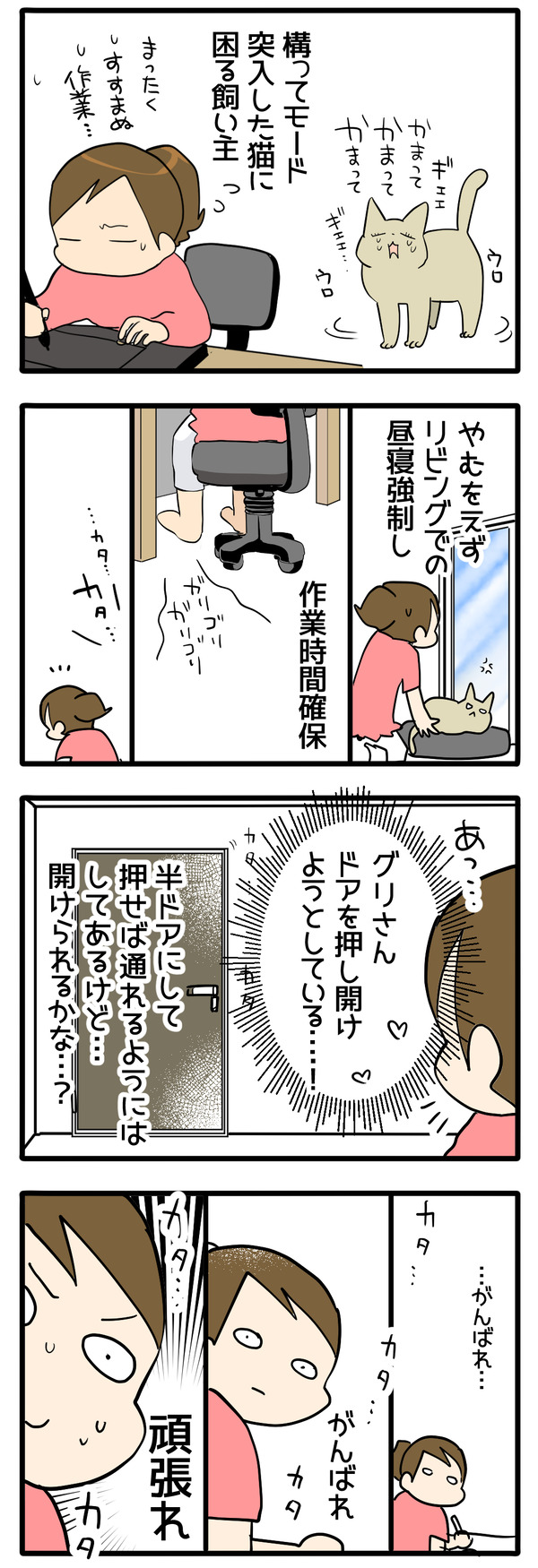 ドアを開けたい猫