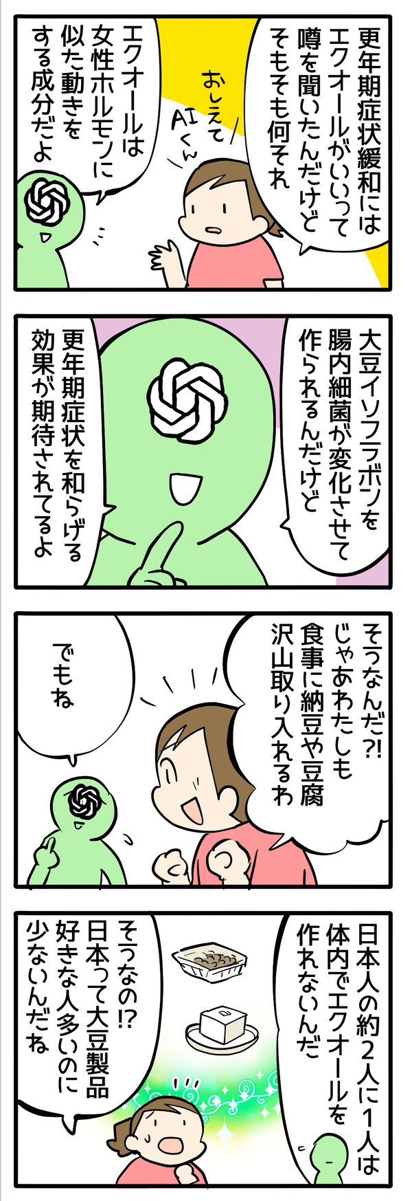 更年期エクオールが作れないと