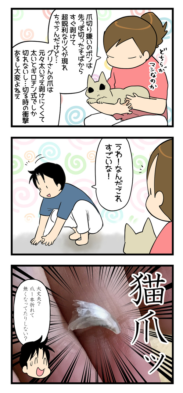 ツメとれた枠