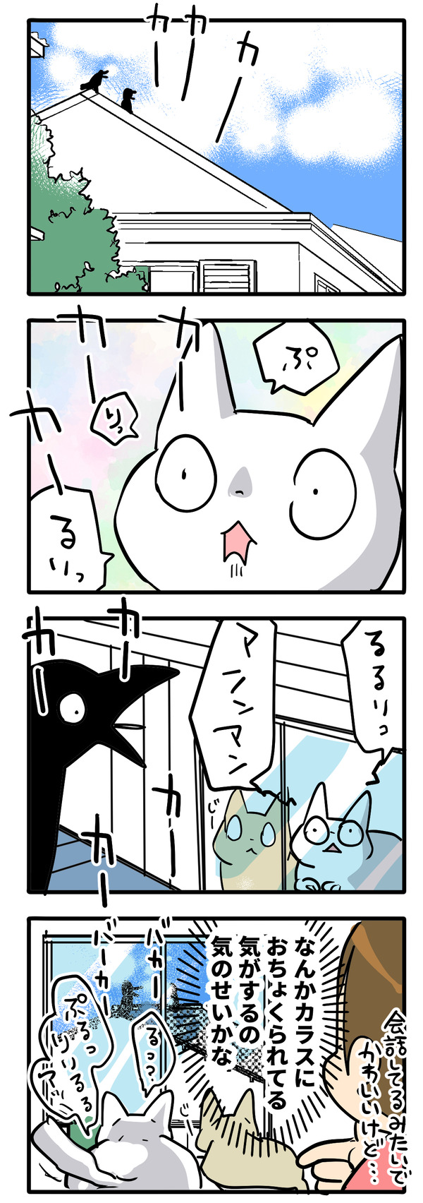 カラスVS猫