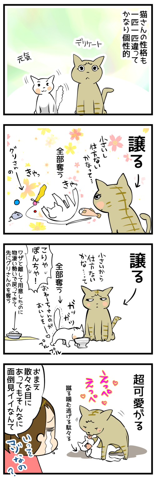 それぞれの性格