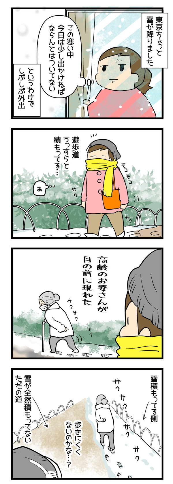 久しぶりの大雪の中で観た光景