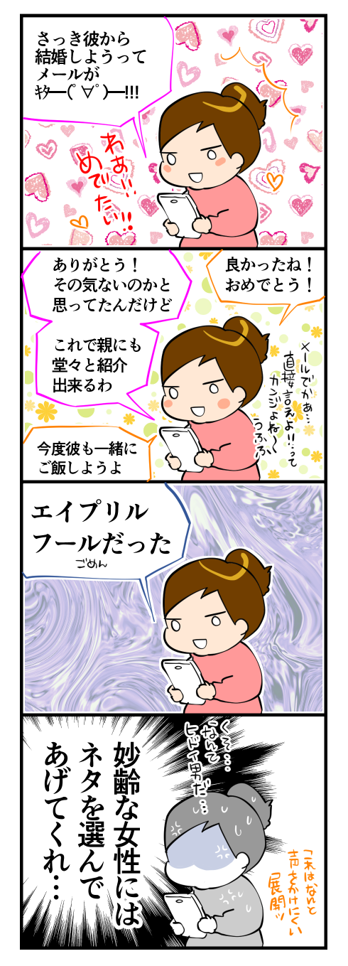 エープリルフールの思い出