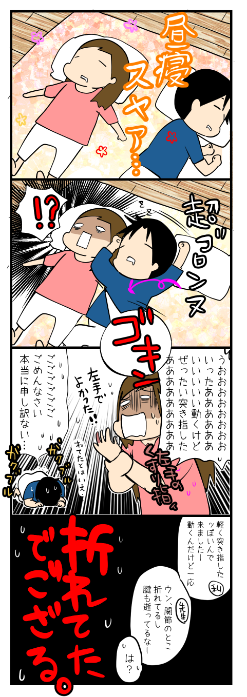 指が逝った
