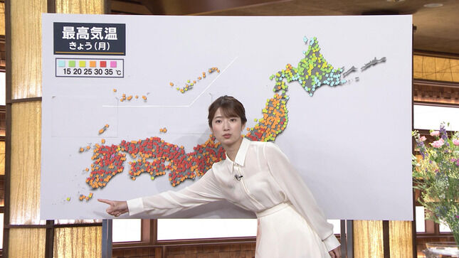 透け透け！！　安藤萌々アナ