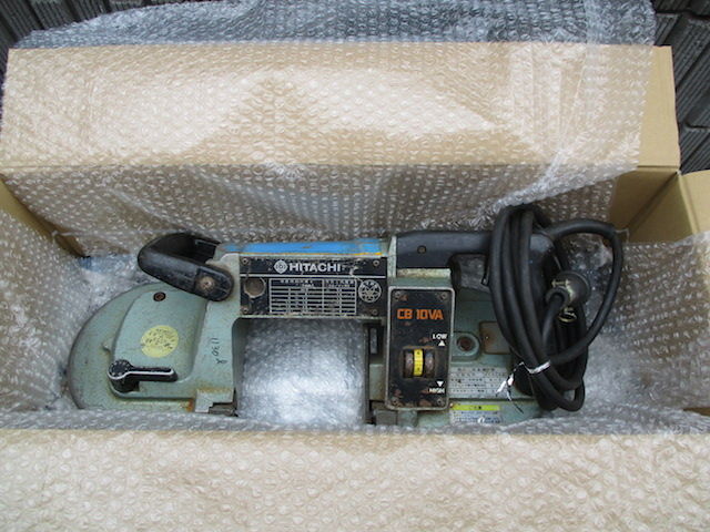 【動作OK】 HITACHI 日立 ロータリーバンドソー CB 10VA 電動工具 建材切断 建設工事 通信ケーブル工事 鋼材カッター 北TK3