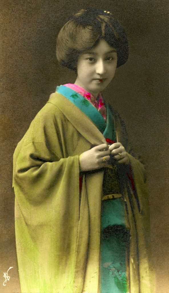 絵葉書 美人 美人芸妓 さかえ⑦東京銀座上方 ◇明治大正期美人絵葉書7 