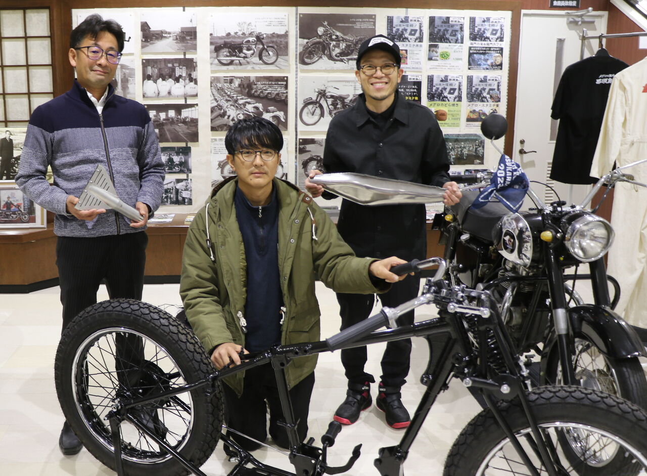 【画像】伝説のオートバイ「メグロ」が那須烏山市で蘇る！