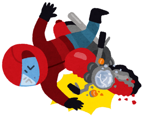 走ってるバイクだけを転倒させる方法教えろ！！！