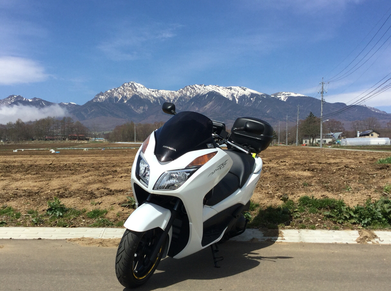 フォルツァsiで慣らしお散歩 すうの道しるべ