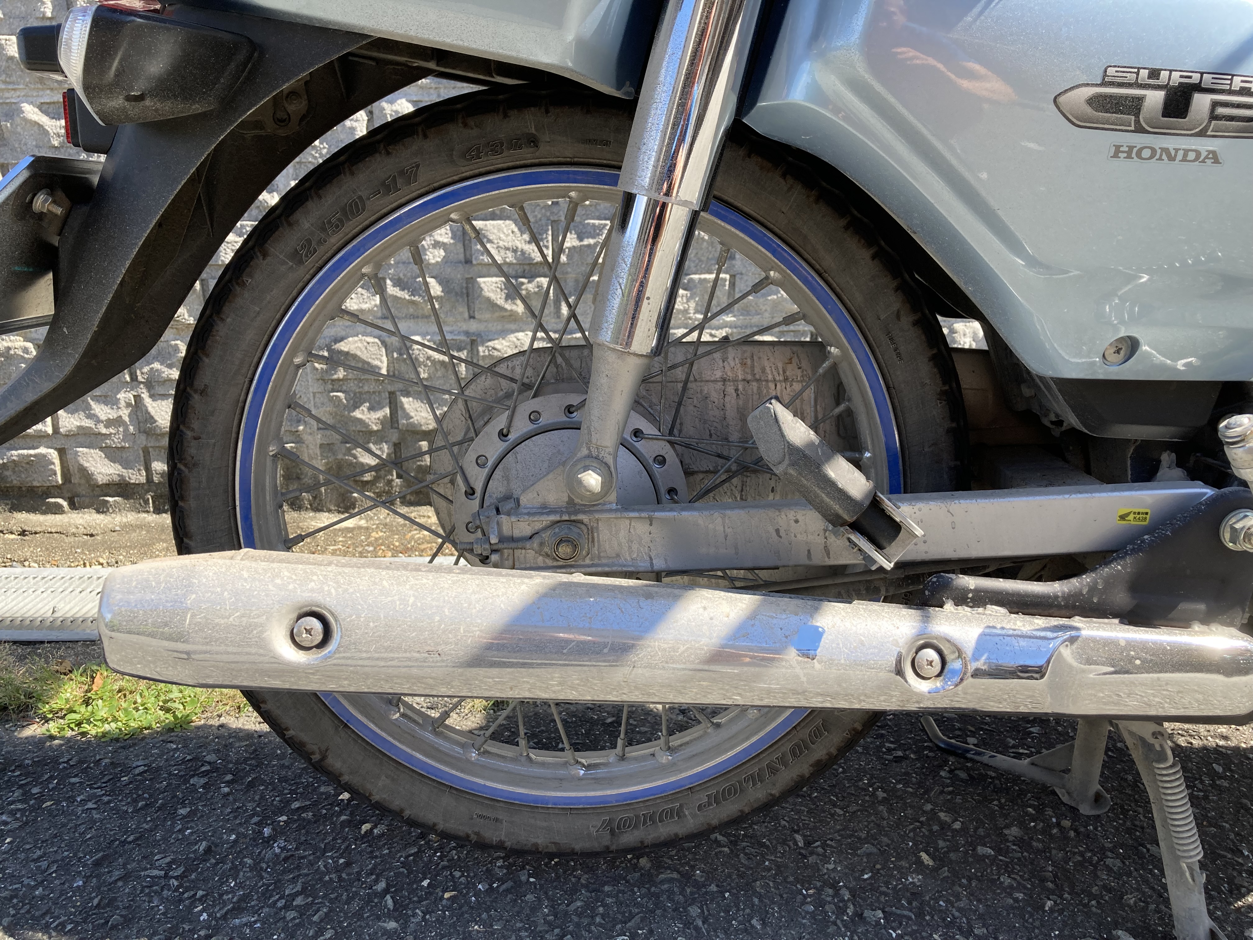 カブ洗車 オイル交換 チェーン調整 リターンライダーの足跡