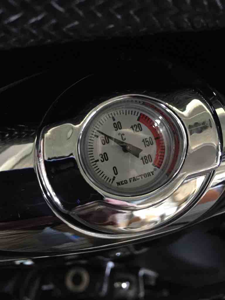 XL1200CX 油温計をつけました : 風太郎のバイク旅とキャンプ