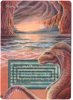 デュアルランド!Underground Sea!拡張アートメイキング【mtg デュアルランド!Underground Sea!拡張アートメイキング【mtg