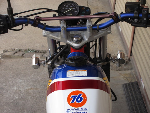 FTR223 純正タンク トリコロールカラー 内部コーティング加工 ガソリン