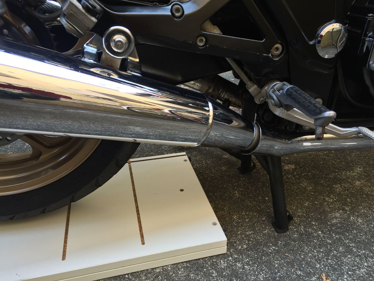 超楽々 センタースタンドが上がる 嘘みたいに Bikers Club バイクって楽しいね