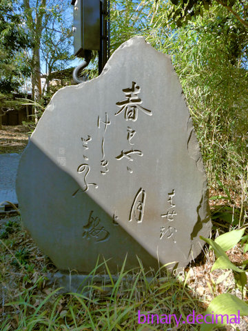 向島百花園_芭蕉の句碑