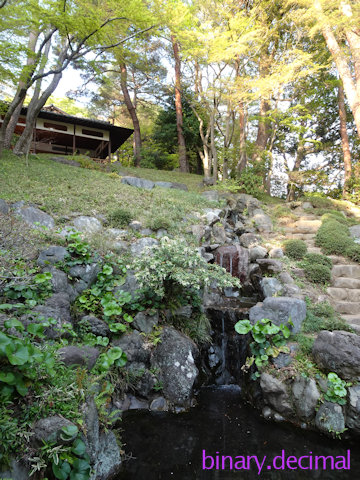 殿ヶ谷戸庭園（紅葉亭と滝）