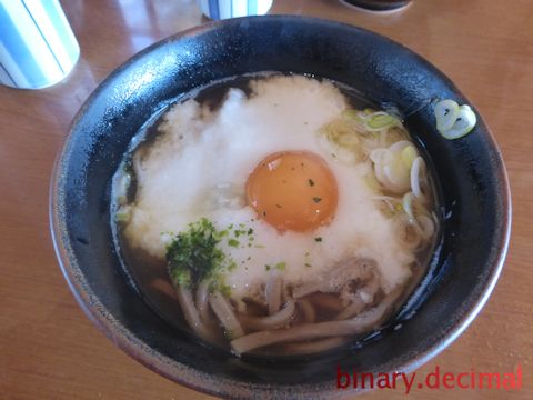 天狗ドッグ_十一丁目茶屋_とろろ蕎麦