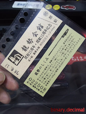 道の駅記念きっぷ(日付入り) 道の駅記念切符 長野県 全46種フルコンプリート(日付入り