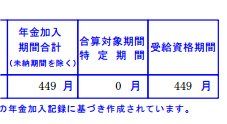 年金受給資格期間