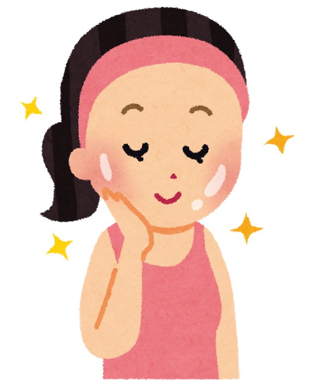 スキンケア女性