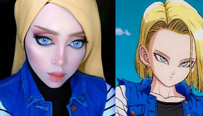 Android-18-cosplay-Hijab